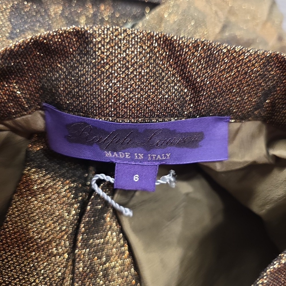 Ralph Lauren Purple Label Arnav Pleated Hand Painted Skirt Size 6 $3690 - Picture 3 of 6